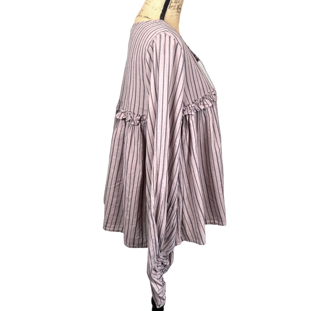 Wild Pearl Poet Sleeve Boho Top Small NWT - Picture 2 of 10